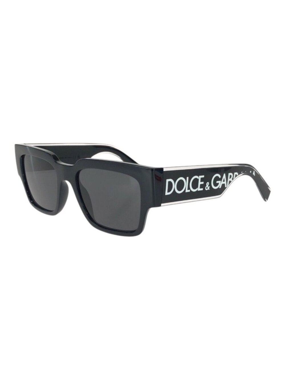 Dolce & Gabbana DG Elastic 52 18 Black Acetate Sunglasses Eyewear